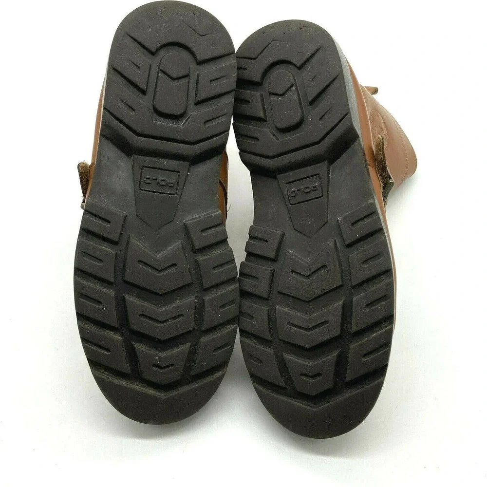 Polo by Ralph Lauren leather boots size 5 Brown lace Tie‎ Up High Ankle unisex - Picture 12 of 12